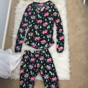 Cute sloth pajama set